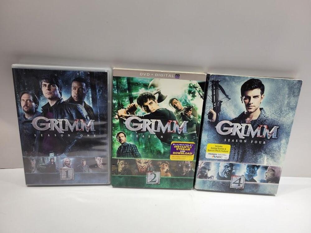 Grimm Seasons 1 2 & 4 DVD Lot TV Series Brothers Grimm Deleted Scenes Horror